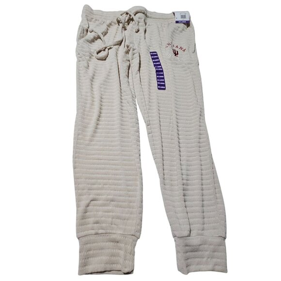 Indiana Hoosiers Repose Pants Womens Size XXL Beige Pleated Sweats  Liv Casual - Picture 2 of 5
